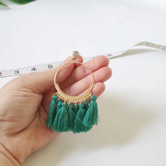 Clip On Tassel Lightweight Earrings - Picture 3 of 6